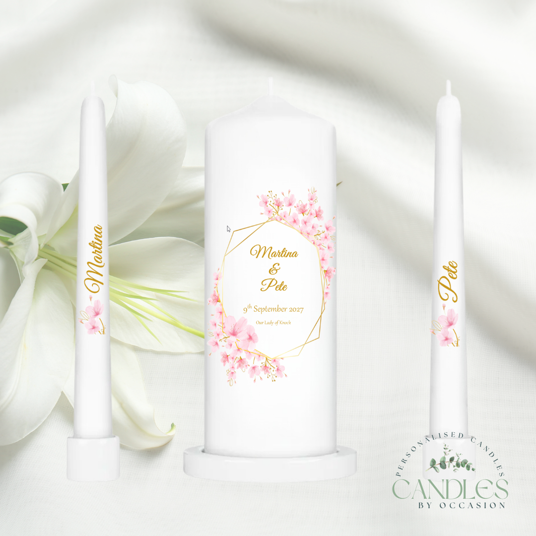 Cherry Blossoms Wedding Unity Candles