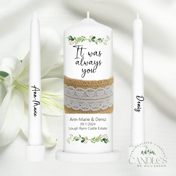 It Was Always You Wedding Unity Candles