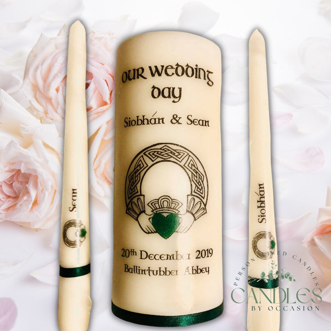 Claddagh Ring Wedding Unity Candles - Candles by Occasion