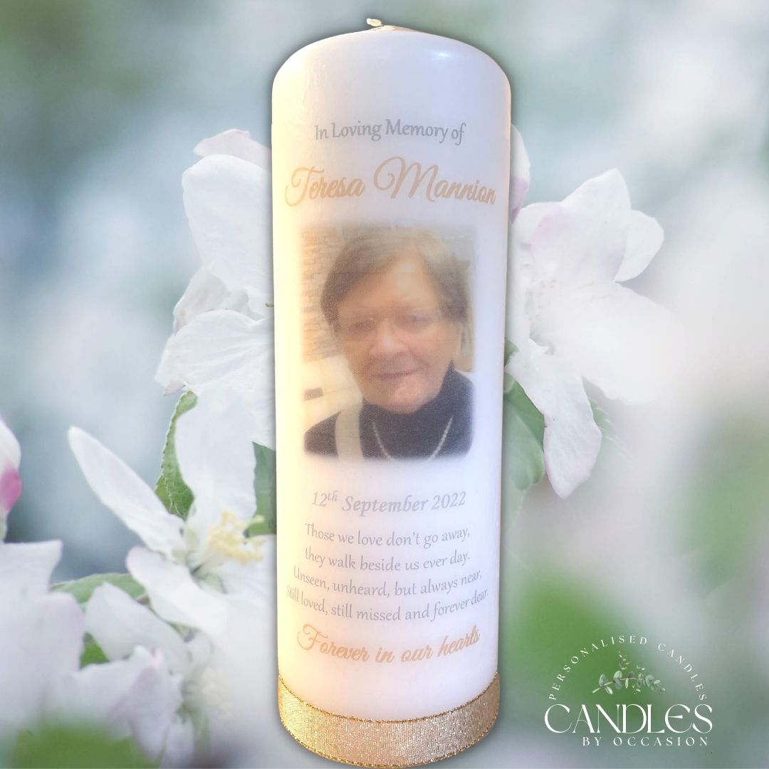 Gold Memorial Remembrance Candle - Candles by Occasion