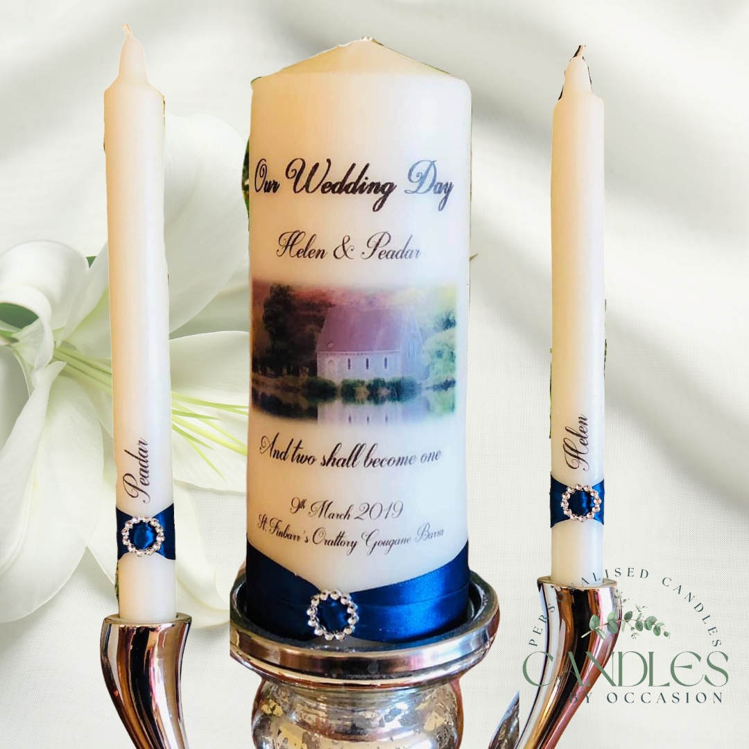 Personalised Wedding Candles Ireland