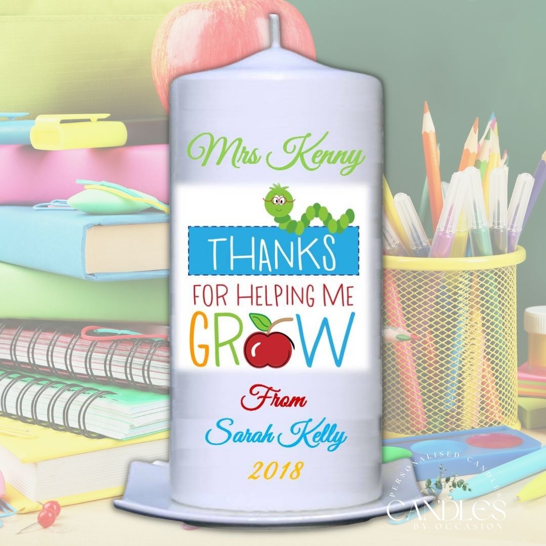 Helping me Grow Teacher Candle - Candles by Occasion