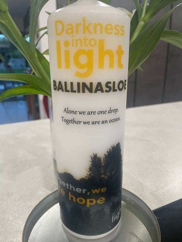 Darkness Into Light Candle With Logo - Candles by Occasion