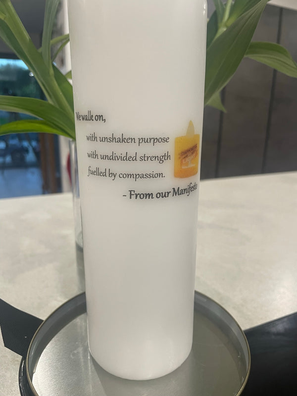 Darkness Into Light Candle With Logo - Candles by Occasion