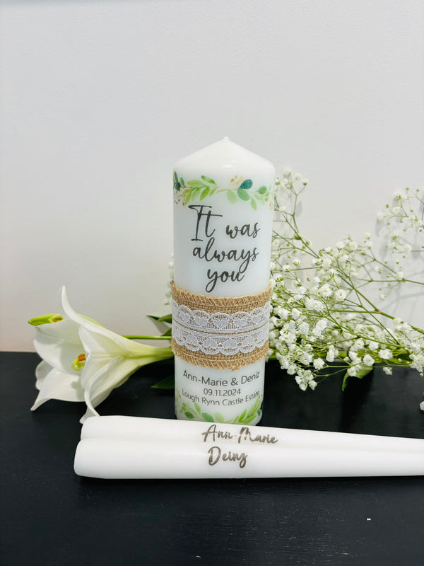 It Was Always You Wedding Unity Candles