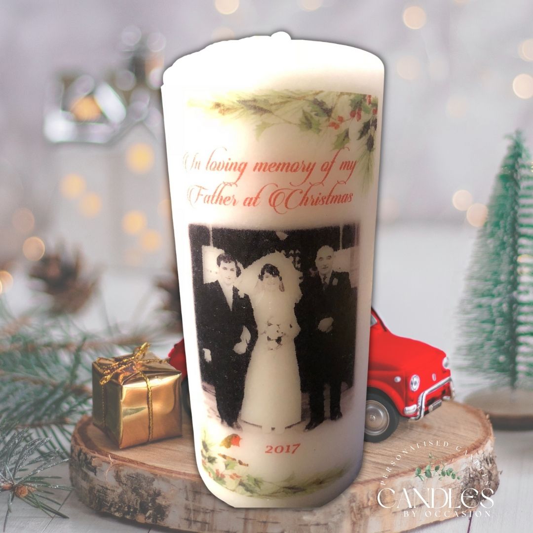 In loving Memory at Christmas Memorial Remembrance Candle - Candles by Occasion