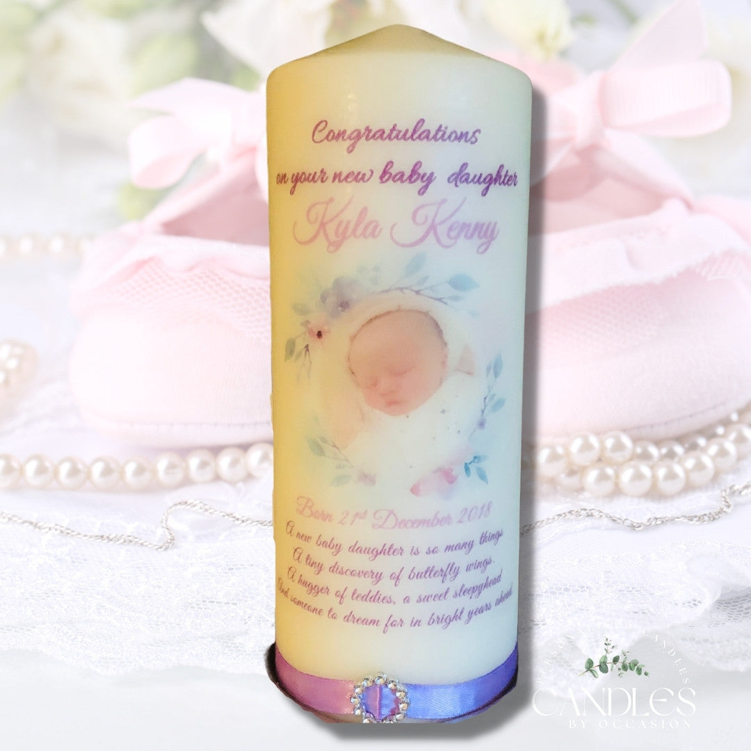 New Baby Daughter Candle - Candles by Occasion