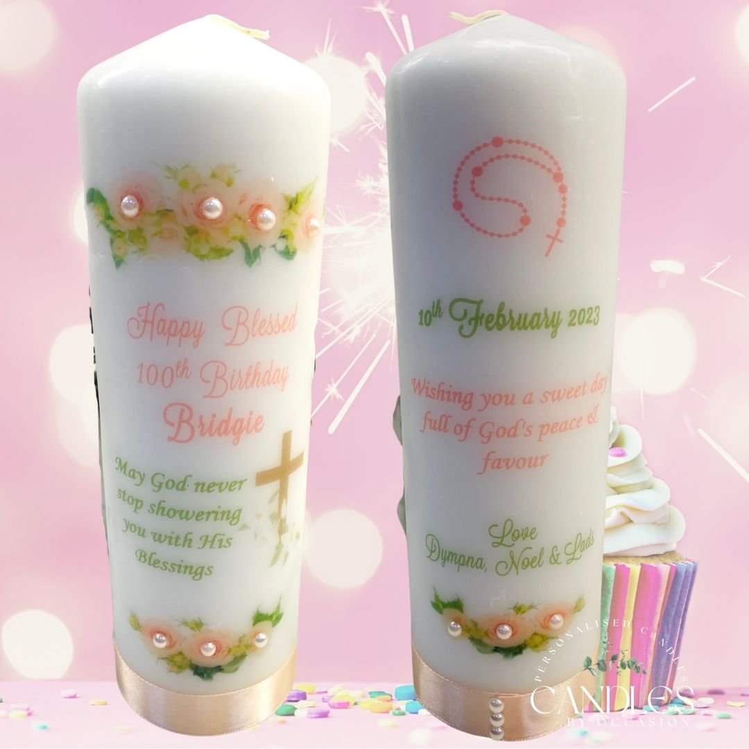 Pearl Happy Birthday Candle - Candles by Occasion