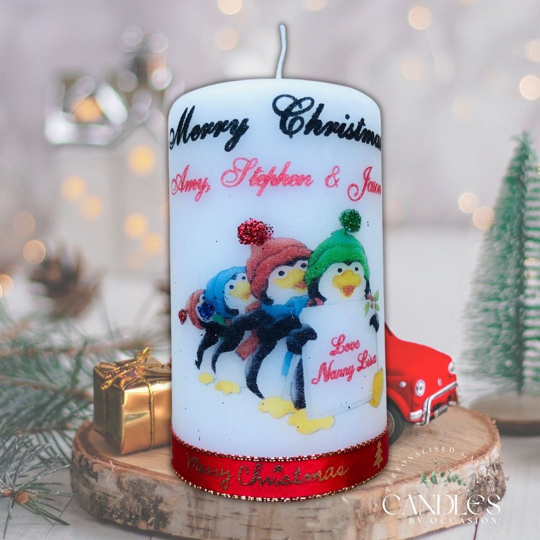 Penguin Christmas Candle - Candles by Occasion