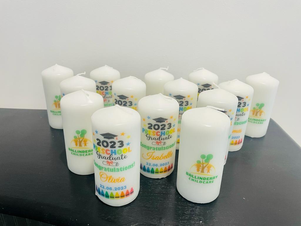 Graduation Candle With School Crest - Candles by Occasion