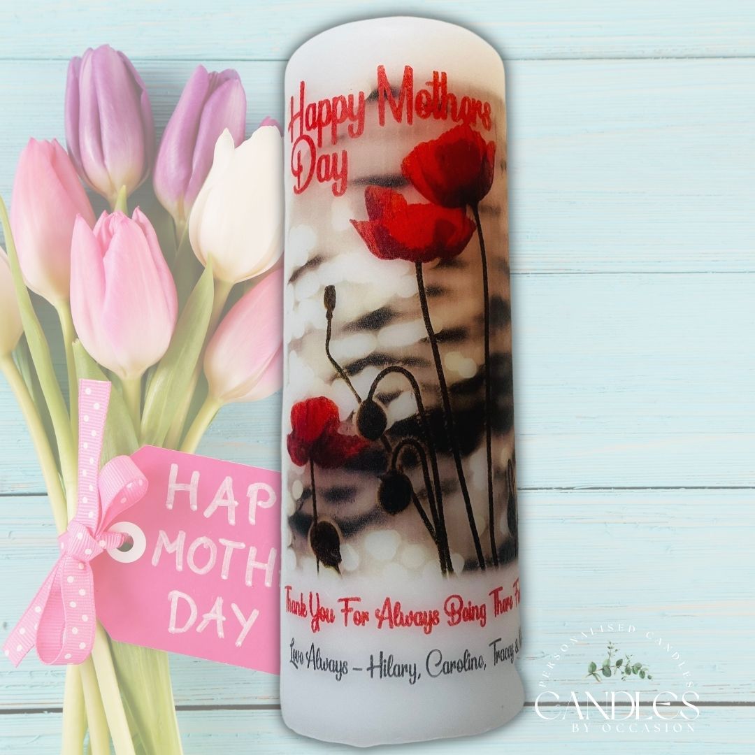 Poppy Mothers Day Candle - Candles by Occasion