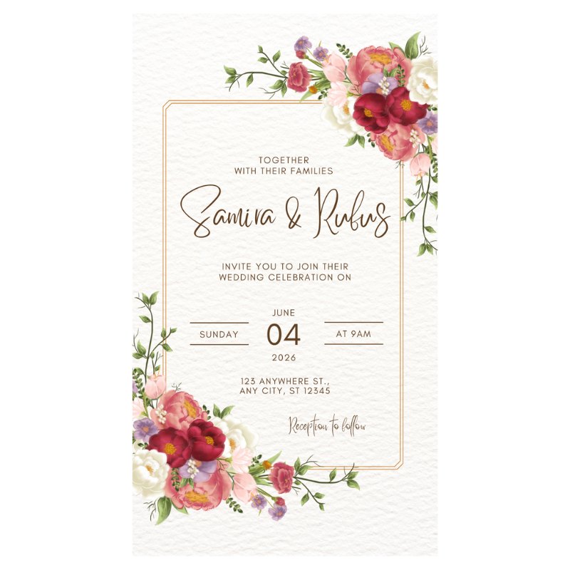 Wedding Save the Date Digital Invite