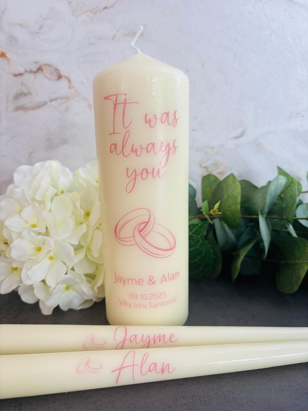 It Was Always You Wedding Unity Candles