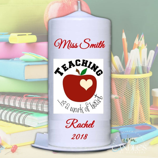 Apple Love Teacher Candle - Candles by Occasion