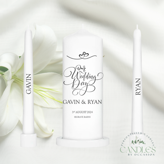 Our Wedding Day Wedding Unity Candles