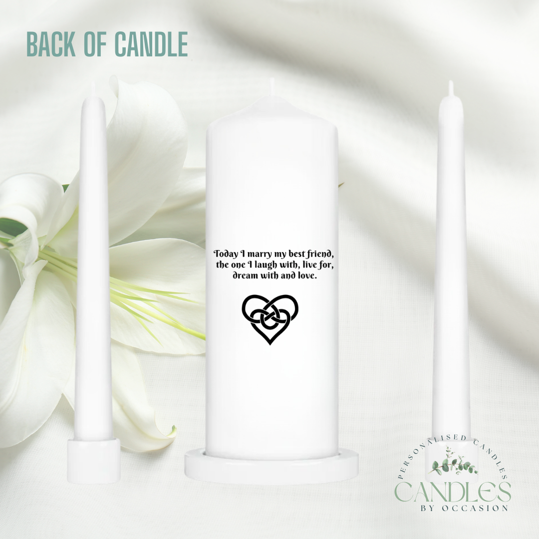 Celtic Corners Wedding Unity Candles