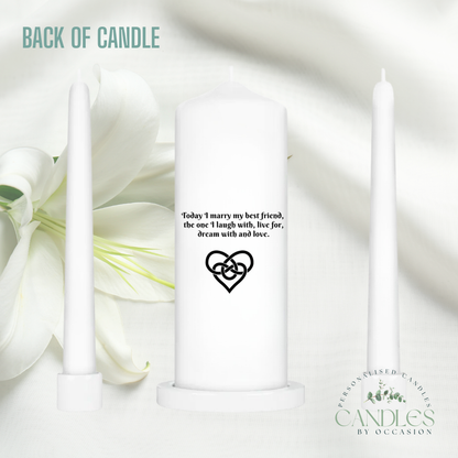 Celtic Corners Wedding Unity Candles