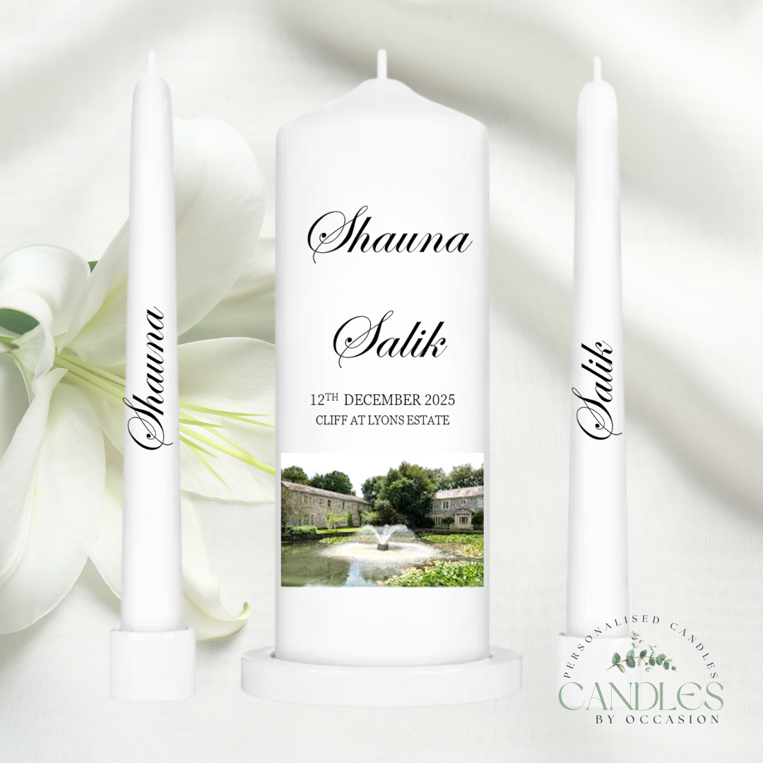 Watercolour Venue Wedding Unity Candles