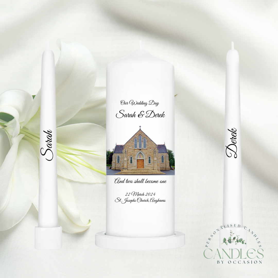 Chapel Blessings Wedding Unity Candles