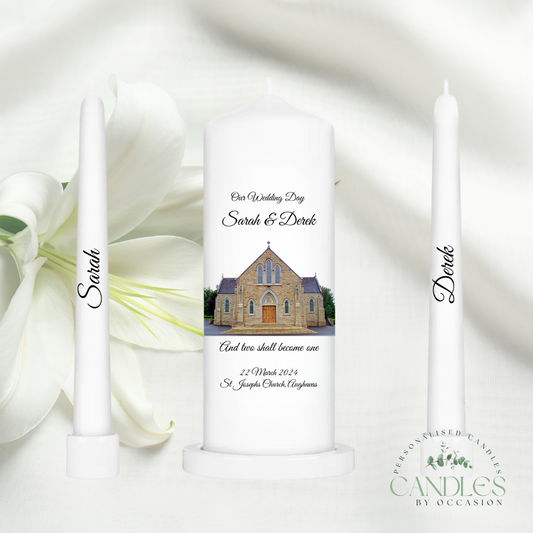 Chapel Blessings Wedding Unity Candles
