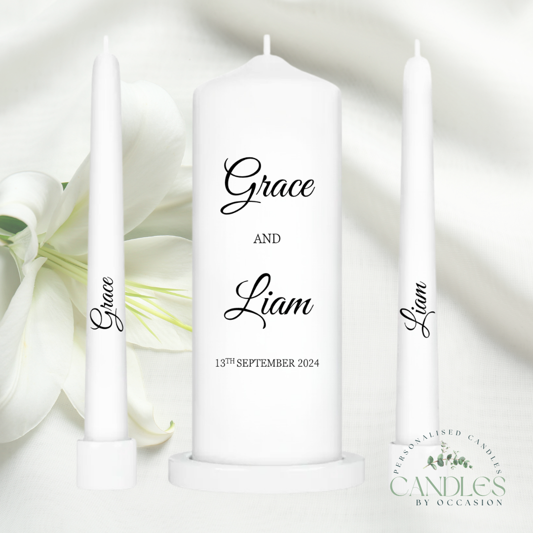 Timeless Wedding Unity Candles