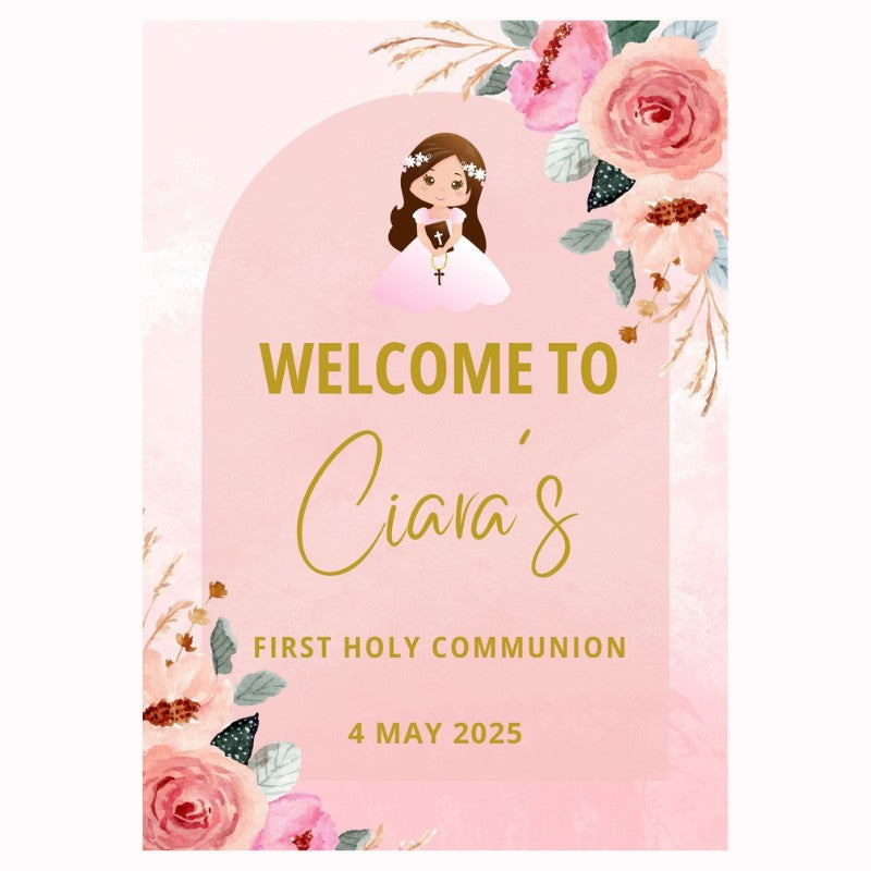 Digital Communion Welcome Sign - Option 1