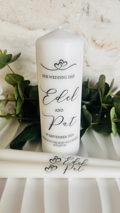 Hearts Entwined Wedding Unity Candles