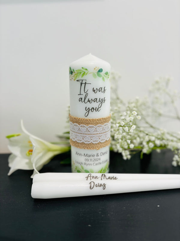 It Was Always You Wedding Unity Candles