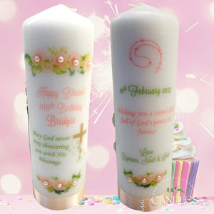 Pearl Happy Birthday Candle - Candles by Occasion