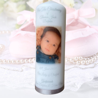 Photo Christening Naming Day Candle - Candles by Occasion