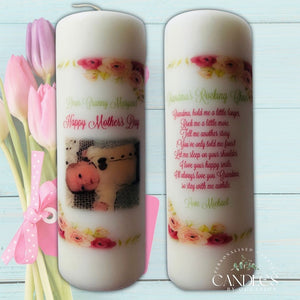 Rose Mothers Day Photo Candle - Candles by Occasion