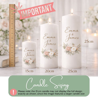 Watercolour Floral 60 Birthday Candle