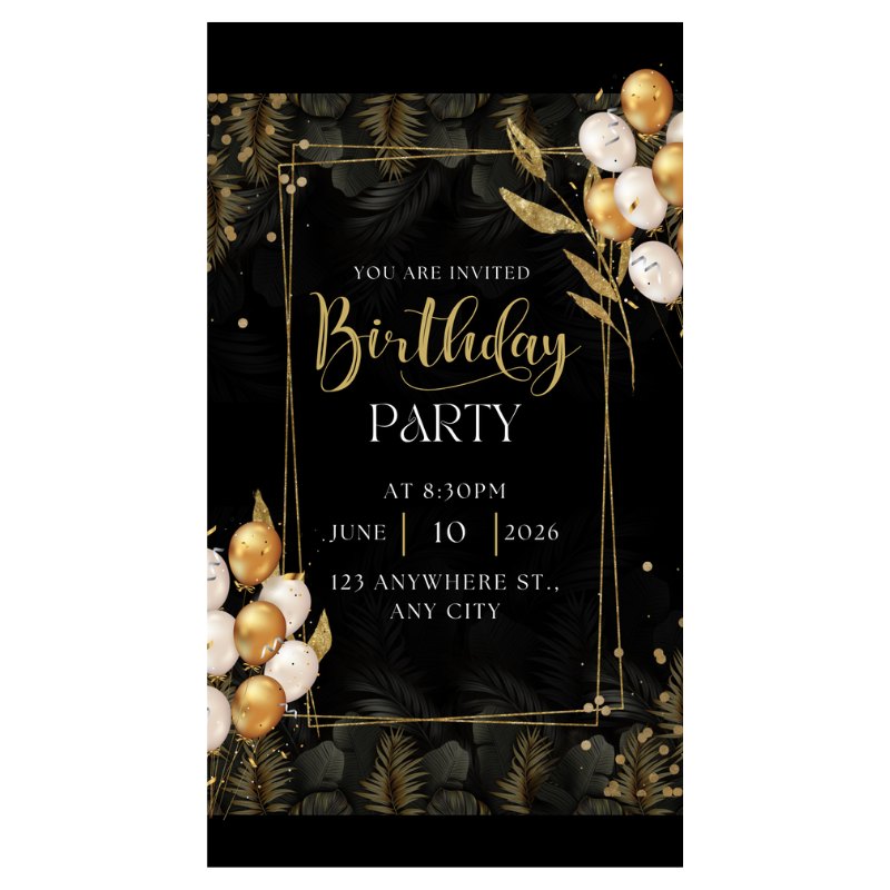 Birthday Save the Date Digital Invite