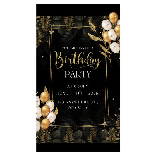 Birthday Save the Date Digital Invite