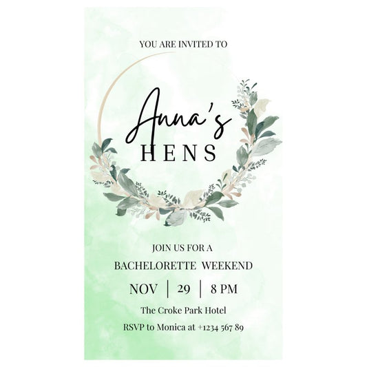 Hen Party Save the Date Digital Invite