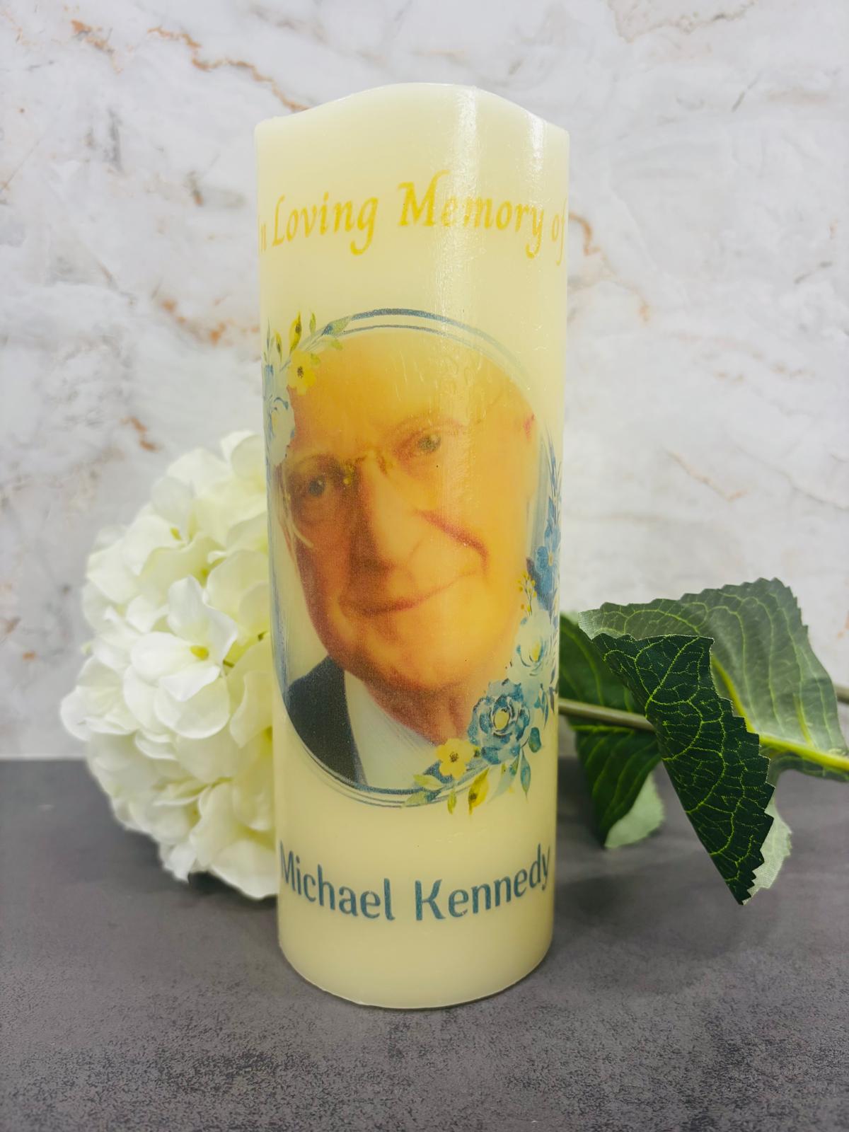 LED FLameless Personalised Memorial Candle 002