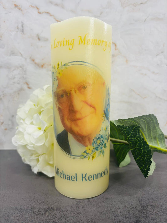 LED FLameless Personalised Memorial Candle 002