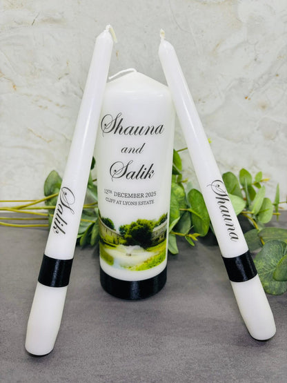 Watercolour Venue Wedding Unity Candles