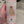 Pink Hearts Christening Naming Day Candle